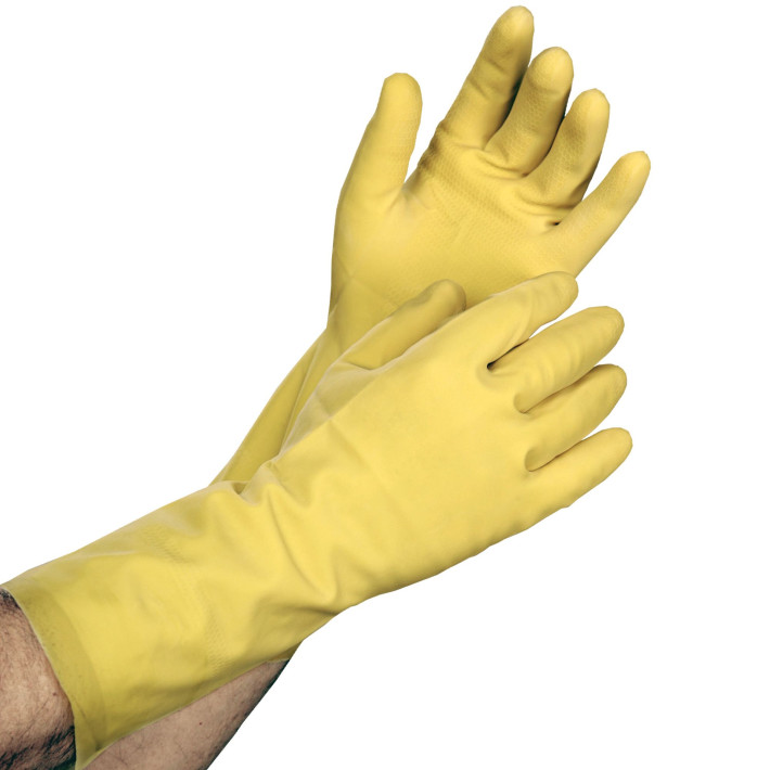 Manusi din cauciuc captusite cu puf din bumbac, diverse marimi