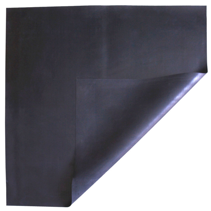 Covor protectie din cauciuc negru, 75x75cm