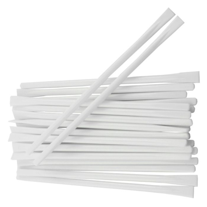 Betisoare pentru mixare PRIMA, albe, 114x4mm - 100 bucati