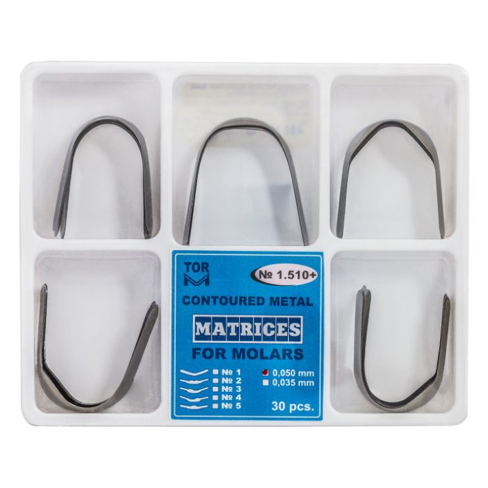 Matrici conturate metalice molari, 30 bucati