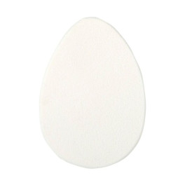 Buretei pentru aplicare fond de ten, forma ovala, alb