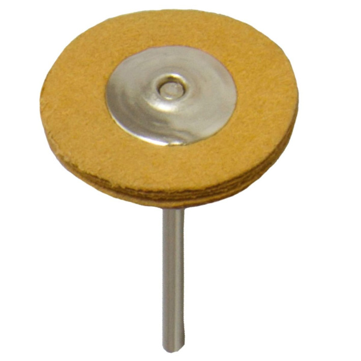 Perie din piele de caprioara PRIMA, pentru lustruire proteze, 25 mm diametru