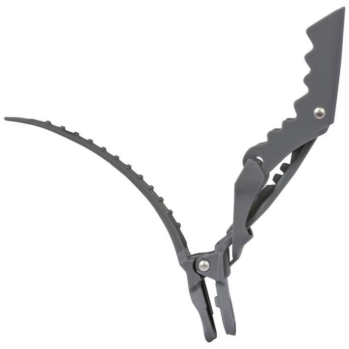 Clipsuri PRIMA, de plastic, pentru suvitelor, gri, 11.5 cm, 4 bucati