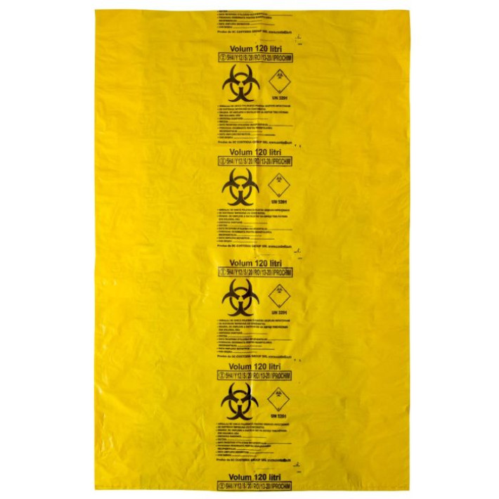 Saci Galbeni BIOHAZARD ADR 120litri 50buc/set