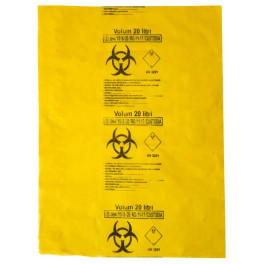 Saci Galbeni BIOHAZARD ADR 20litri 50buc/set