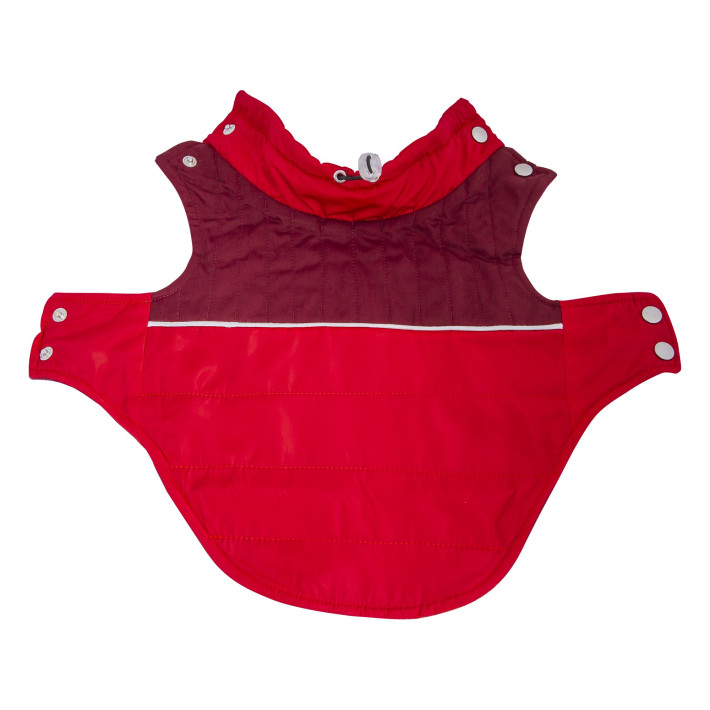 Jacheta din material textil PRIMA, pentru caini si pisici, fas rosu/grena