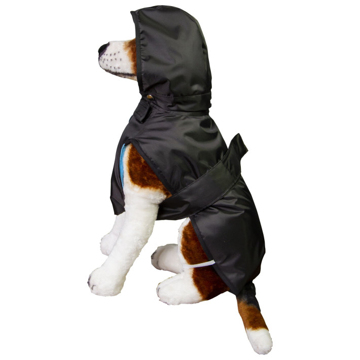 Geaca animale PRIMA, impermeabila, din fas, cu fermoar, captuseala albastra, marimea 36