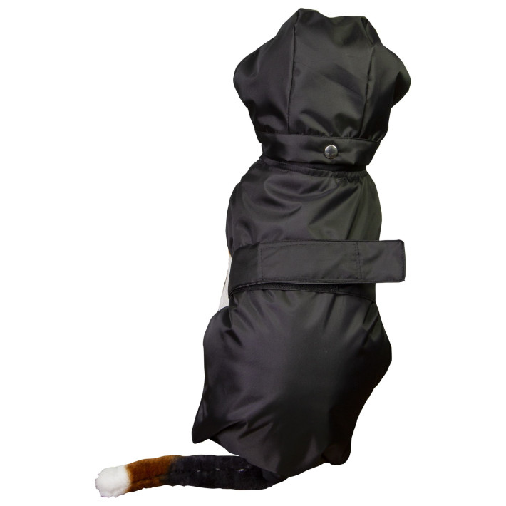 Geaca animale PRIMA, impermeabila, din fas, cu fermoar, captuseala albastra, marimea 36