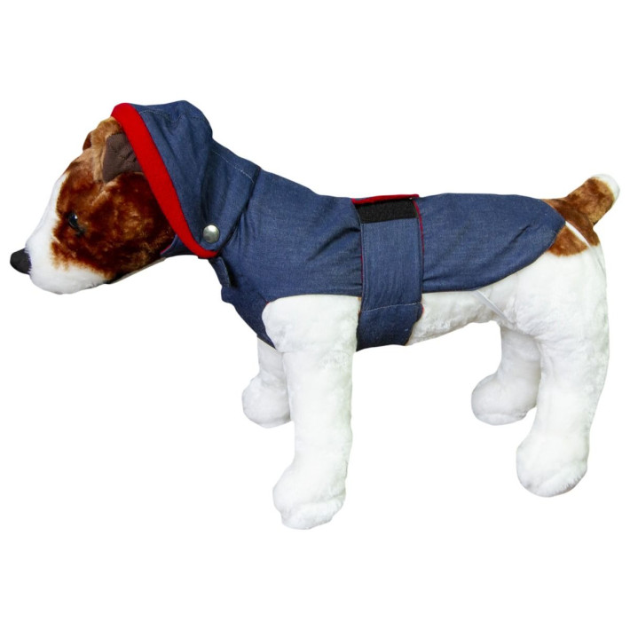 Geaca animale captusita cu polar rosu 27cm