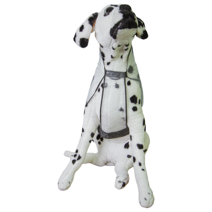 Pelerina ploaie pentru animale, transparenta, 60cm, marimea L