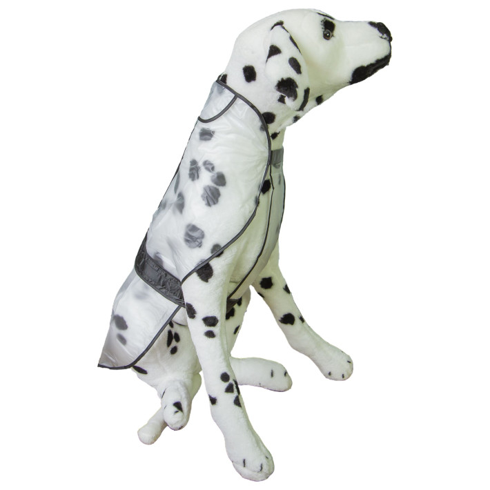 Pelerina ploaie pentru animale, transparenta, 60cm, marimea L