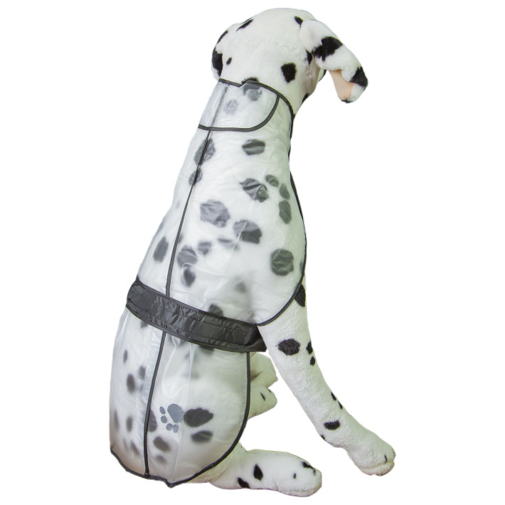 Pelerina ploaie pentru animale, transparenta, 60cm, marimea L