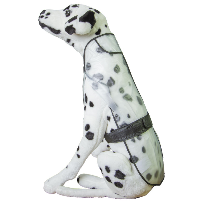 Pelerina ploaie pentru animale, transparenta, 60cm, marimea L