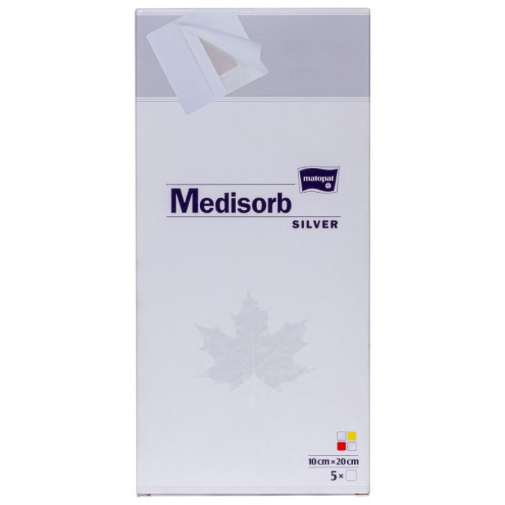 Pansament adeziv cu argint, 10x20 cm, 5 bucati