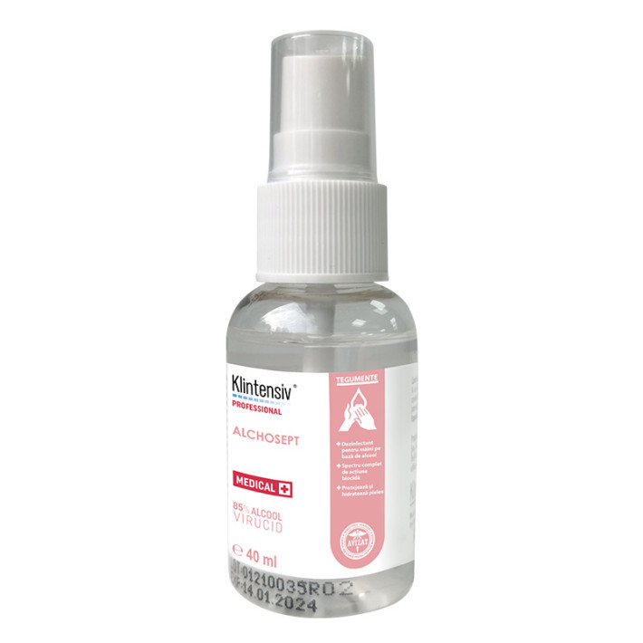 Dezinfectant ALCHOSEPT pentru maini si tegumente, 40 ml Dezinfectant ALCHOSEPT pentru maini si tegumente, 40 ml