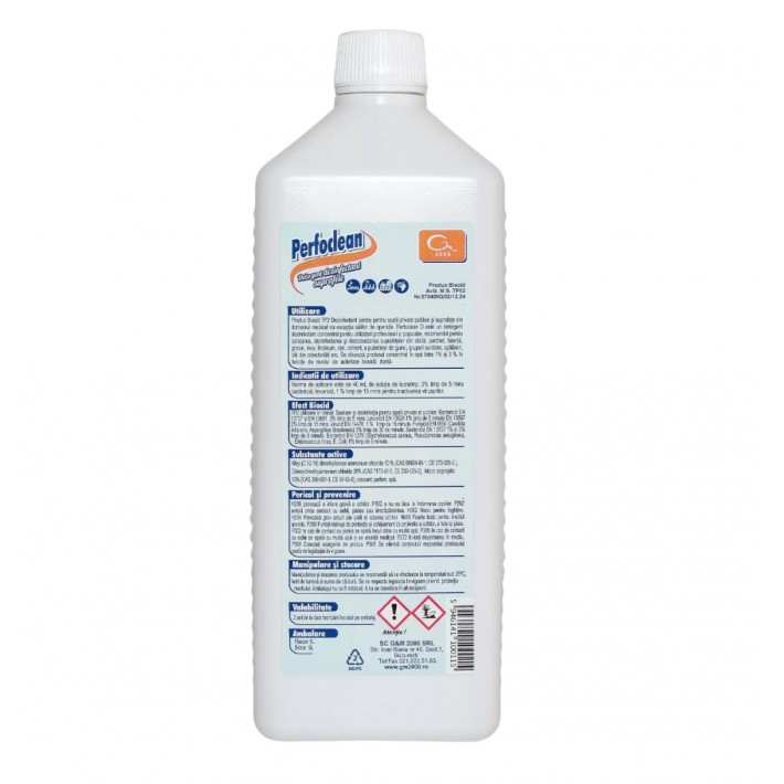 Detergent dezinfectant suprafete concentrat  Perfoclean - 1 litru