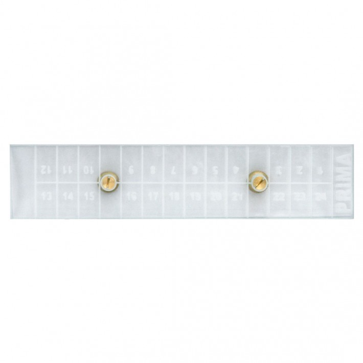 Set 2 lamele compresoare din sticla pentru trichineloscop-gradate