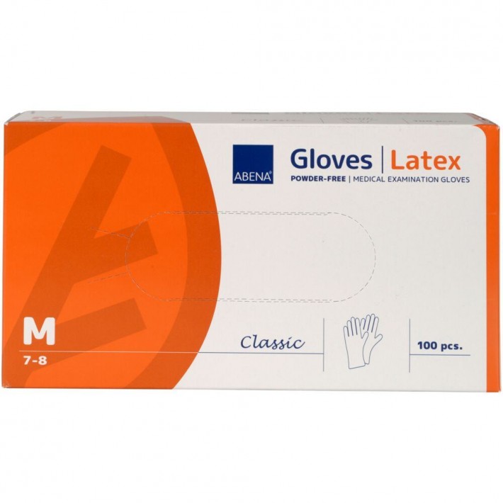 Manusi de examinare ABENA Classic, latex natural, nepudrate - 100 bucati