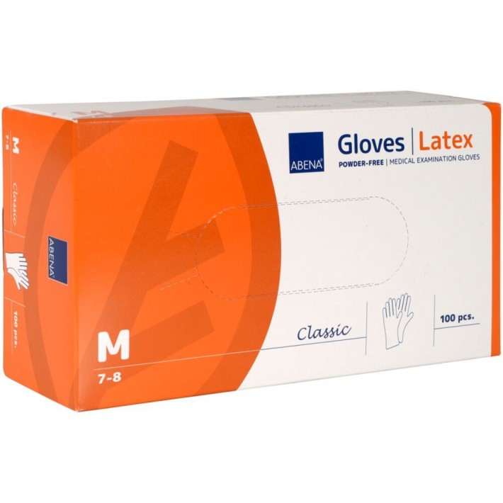 Manusi de examinare ABENA Classic, latex natural, nepudrate - 100 bucati