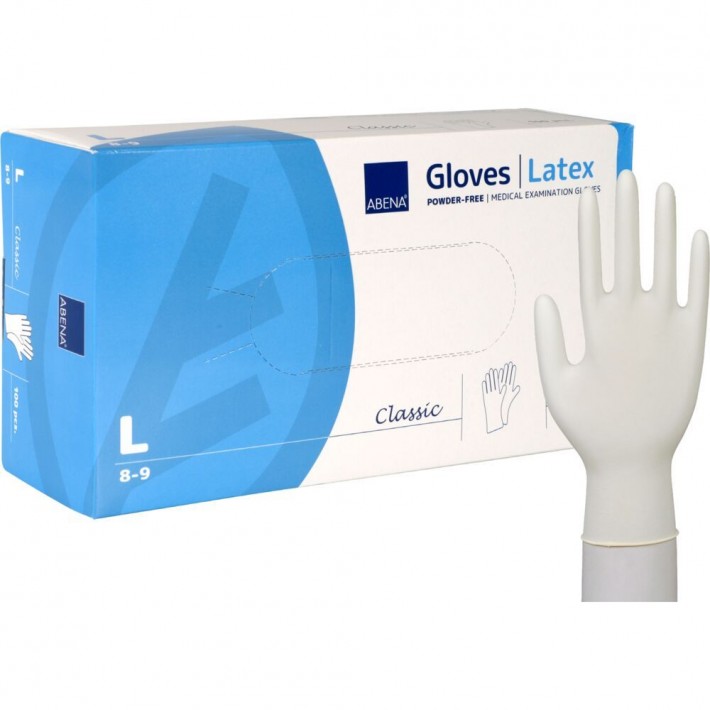 Manusi de examinare ABENA Classic, latex natural, nepudrate - 100 bucati
