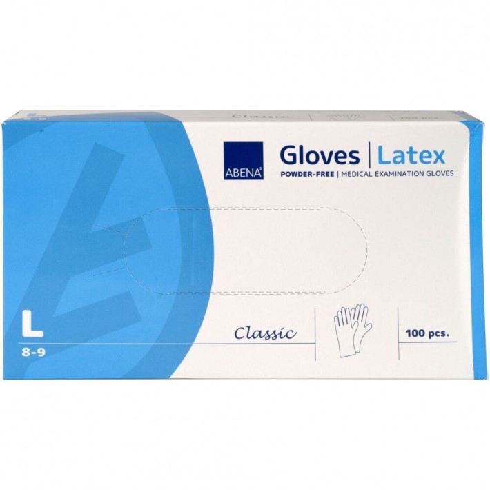 Manusi de examinare ABENA Classic, latex natural, nepudrate - 100 bucati