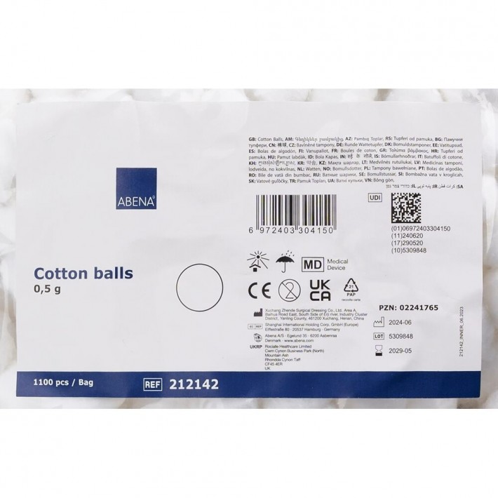 Bulete de vata absorbante, de uz stomatologic - 1100 bucăți/punga Bulete de vata absorbante, de uz stomatologic - 1100 bucăți/punga