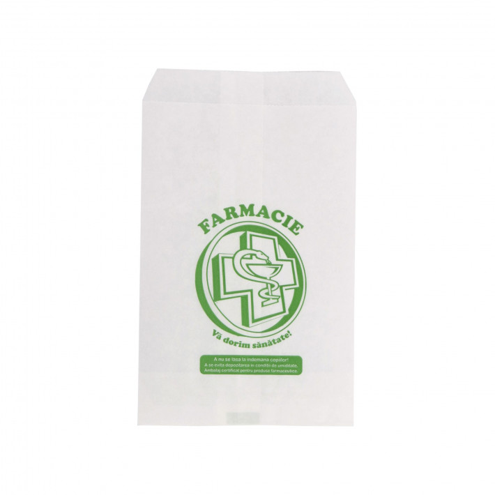 Pungi hartie farmacie 16.50x27cm, masura L, - 1000 bucati