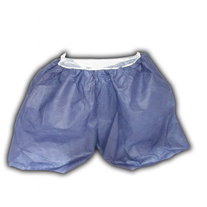 Boxeri de unica folosinta pentru barbati din PPSB, culoare albastru - 50 bucati