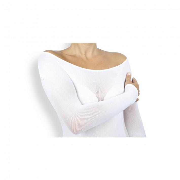 Costum pentru tratamente corporale, culoare alb, marimea M - 1 bucata