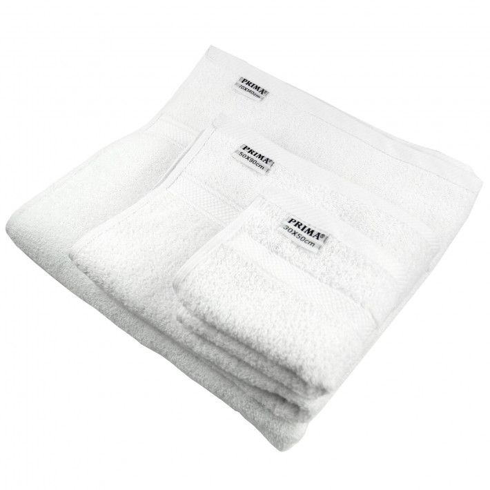 Prosop de baie PRIMA, bumbac 100%, 450gr/m2, alb