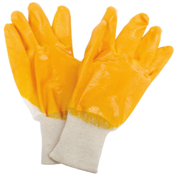 Manusi antichimice din PVC cu suport textil, 25cm, marimea XL, 1 pereche