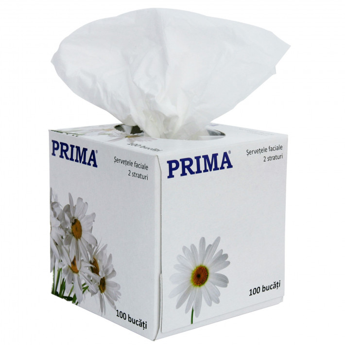 Cutie servetele faciale PRIMA - 100 bucati