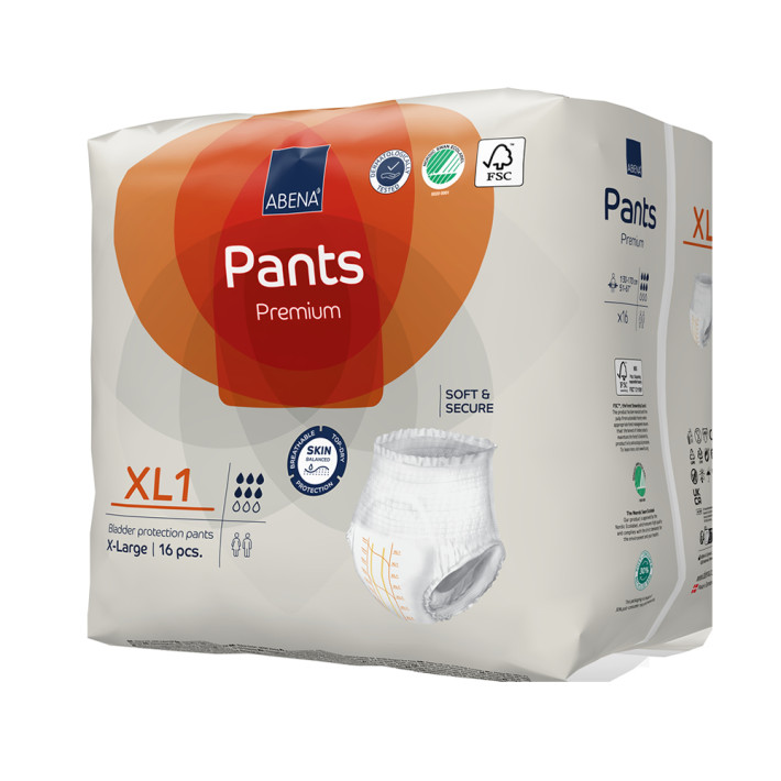 Abena Pants XL1, chilot incontinenta adulti 1400 ml - 16 bucati