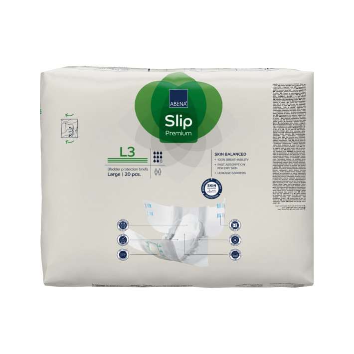 Abena Slip - Scutece incontinenta adulti premium - L3 - 3400 ml - 20 buc