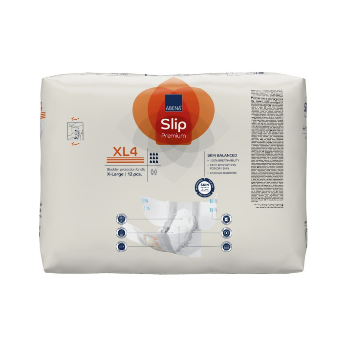Abena Slip - Scutece incontinenta adulti premium - XL4 - 4000 ml - 12 buc