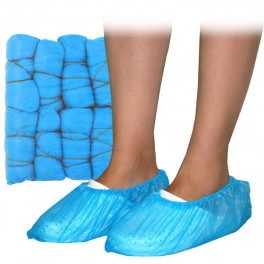 Acoperitori pantofi / botosei CPE 20 microni, albastri unica folosinta - 100 bucati
