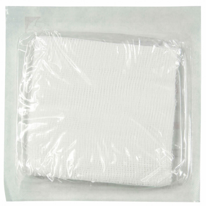 Comprese sterile din tifon PRIMA, 10x10cm - 10 bucati