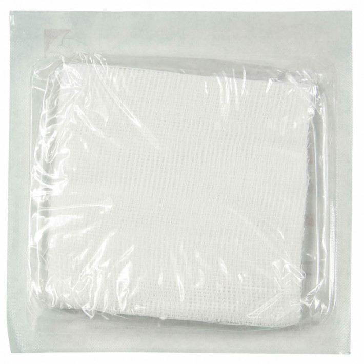 Comprese sterile din tifon PRIMA, 10x10cm - 25 bucati