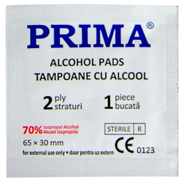 Tampoane impregnate cu alcool PRIMA, 6x3cm - 200 bucati Tampoane impregnate cu alcool PRIMA, 6x3cm - 200 bucati