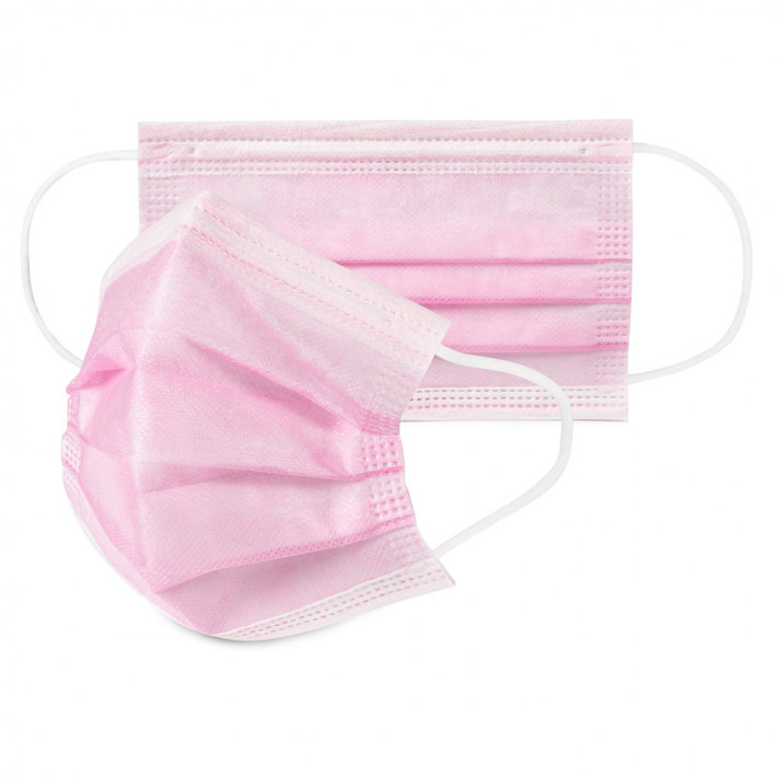 Masca medicala pentru copii, 3 pliuri, 3 straturi  - 50 bucati/pachet