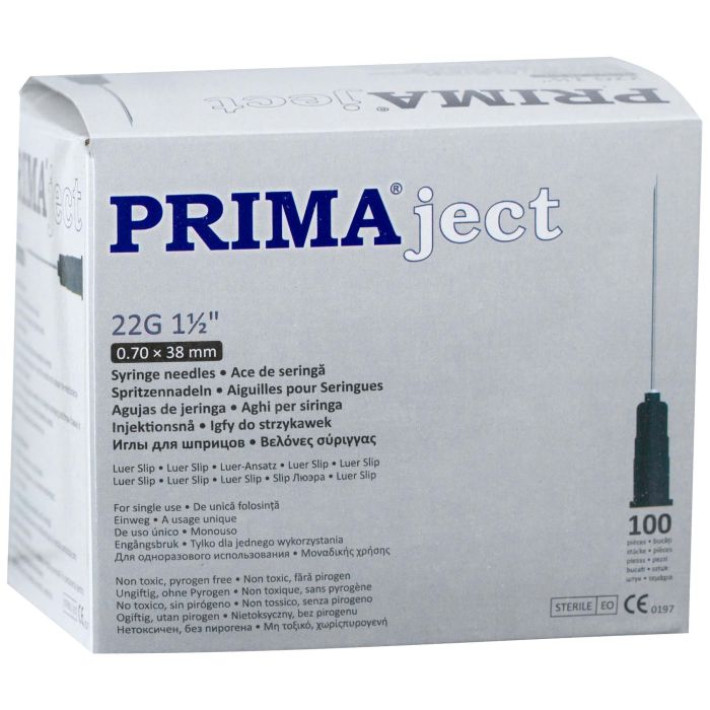 Ace seringa 22G, 1 1/2', negru - 100 bucati