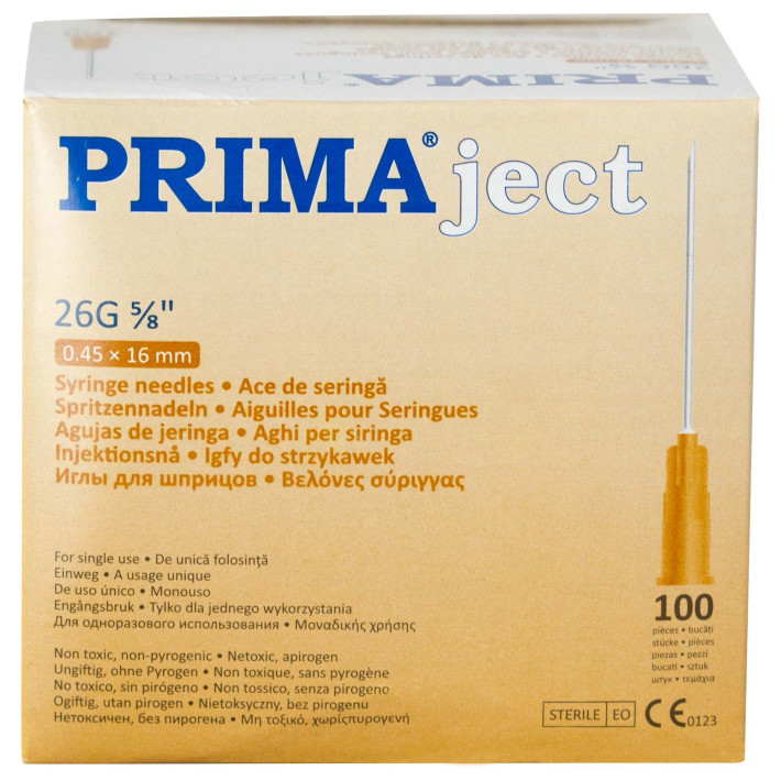Ace seringa 26G  5/8' maro - 100 bucati