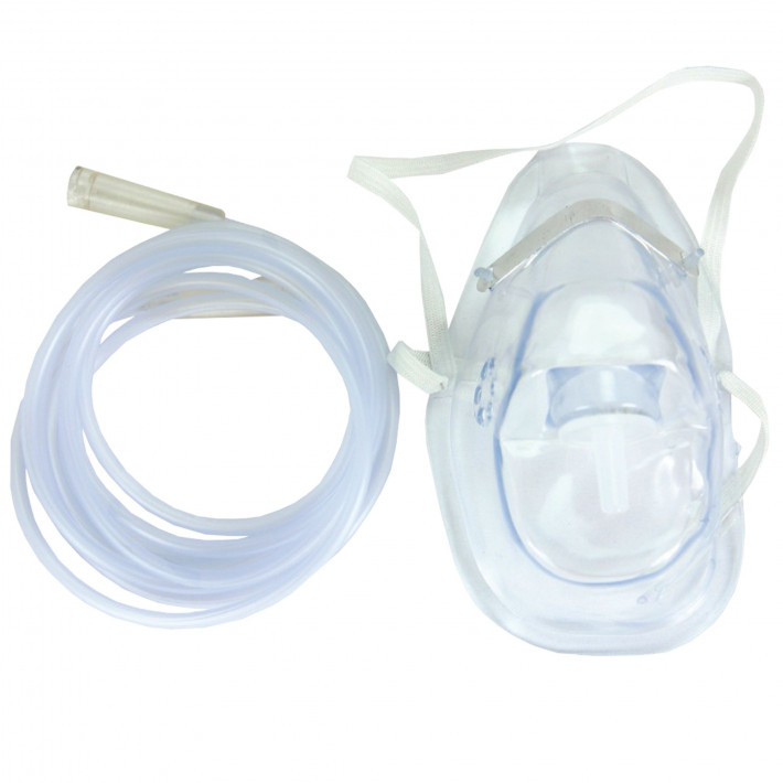 Masca oxigen simpla cu tub 255cm pentru adulti
