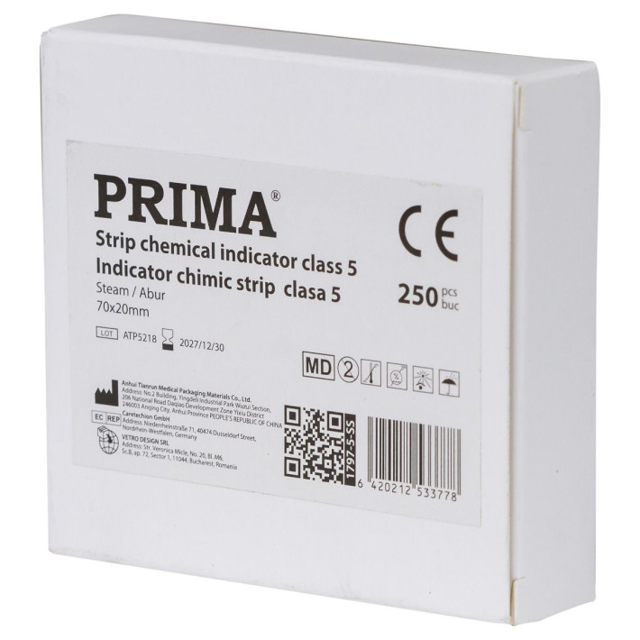 Indicator chimic clasa 5 (abur) PRIMA, 250 bucati