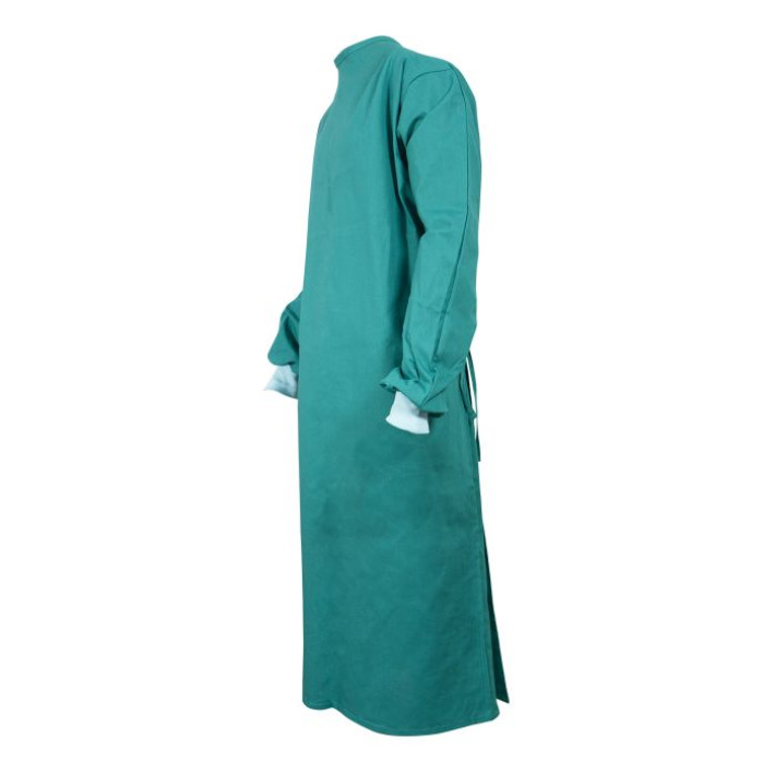 Halat tip chirurgical PRIMA, resterilizabil, 100% bumbac - 1 bucata