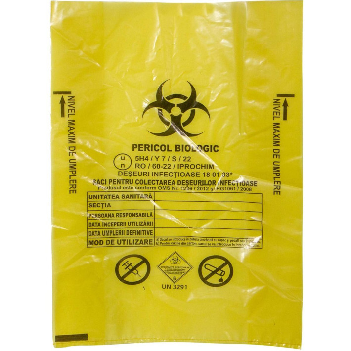 Cutie de carton cu sac pentru deseuri anatomo-patologice ADR, 40 litri