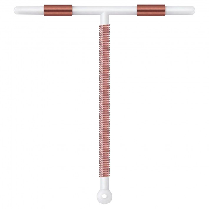 Sterilet intrauterin TCu380A, cu fir spiralat si colier din cupru, in forma T, 32mm, steril