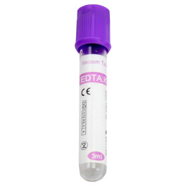 Vacutainer hematologie violet 3ml cu K3 EDTA, 100 bucati/set