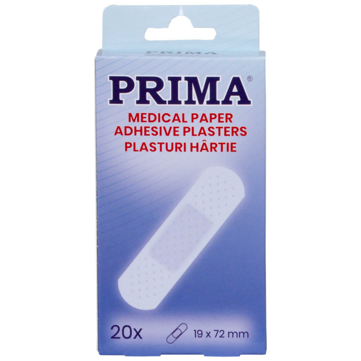 Plasturi hipoalergenici hartie, 19x72mm, 20 bucati