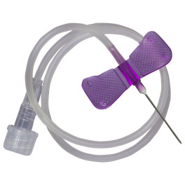 Microperfuzoare sterile (fluturasi) cu ac 24G - violete - 100 bucati